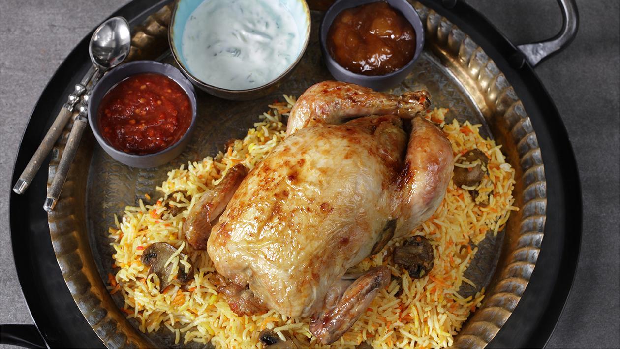 دجاج محشو ببرياني الفطر – وصفة دجاج محشو ببرياني الفطر – وصفة