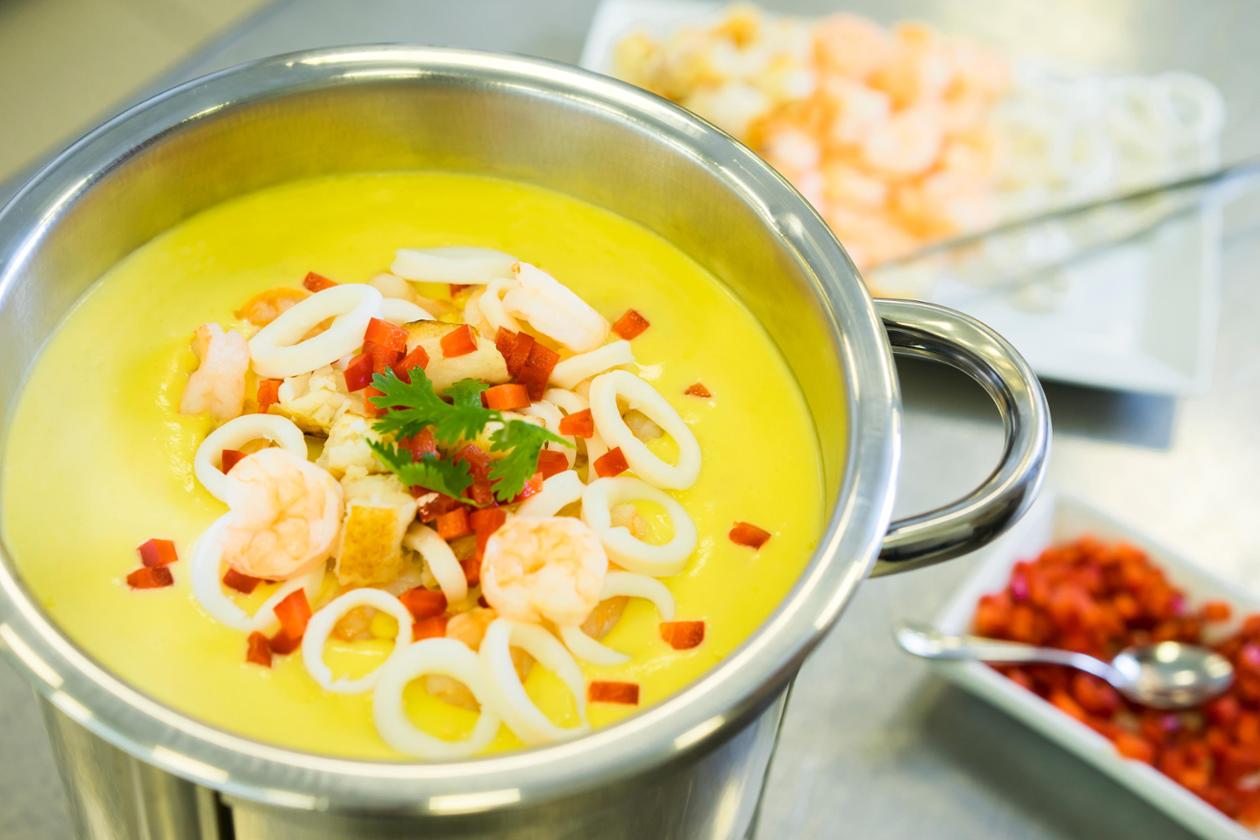 شوربة ثمار البحر بالكريمة – وصفة