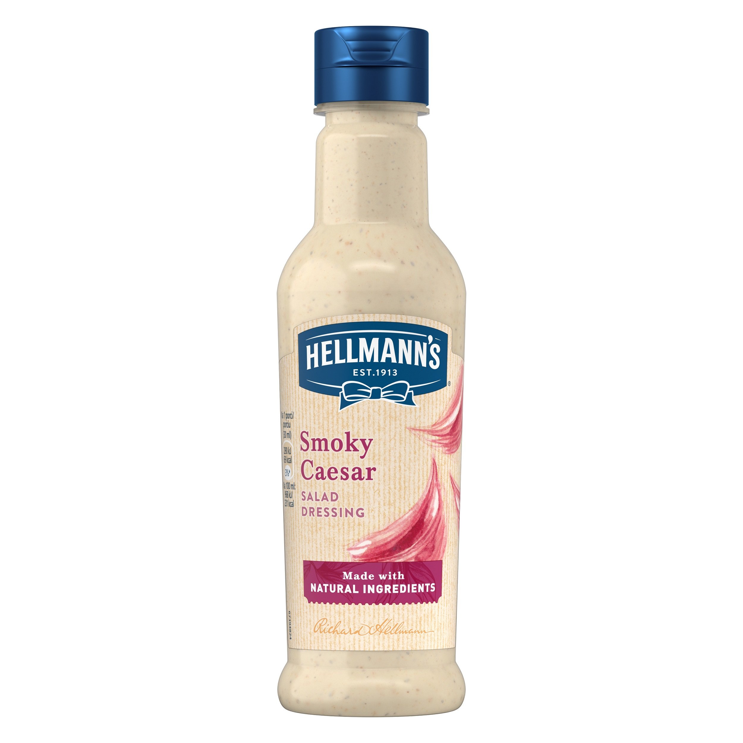 Hellmann´s Caesar dresink s uzeným česnekem 210 ml - Hellmann´s Caesar dresink s uzeným česnekem 210 ml -