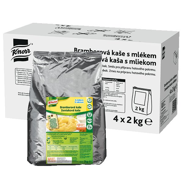 Knorr Bramborová kaše s mlékem 8 kg (4 x 2 kg) - Knorr Bramborová kaše s mlékem 8 kg (4 x 2 kg) -