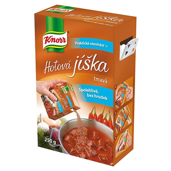 Knorr Hotová jíška tmavá 0,25 kg - Knorr Hotová jíška tmavá 0,25 kg -