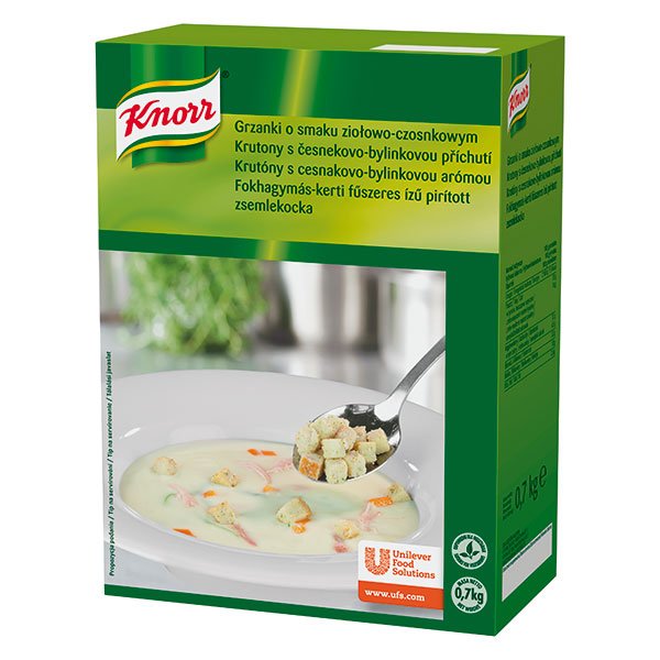 Knorr Krutony s česnekovo-bylinkovou příchutí 0,7 kg - Knorr Krutony s česnekovo-bylinkovou příchutí 0,7 kg -