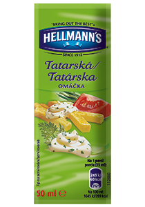 Hellmann's Tatarská omáčka porcovaná 50 ml - Velmi oblíbená tatarská omáčka.