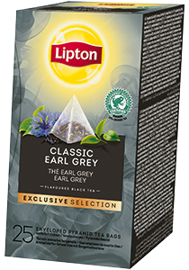 Lipton Classic Earl Grey 25 sáčků - Vysoce kvalitní čaj, který zpříjemní hostům dobu strávenou v restauraci.