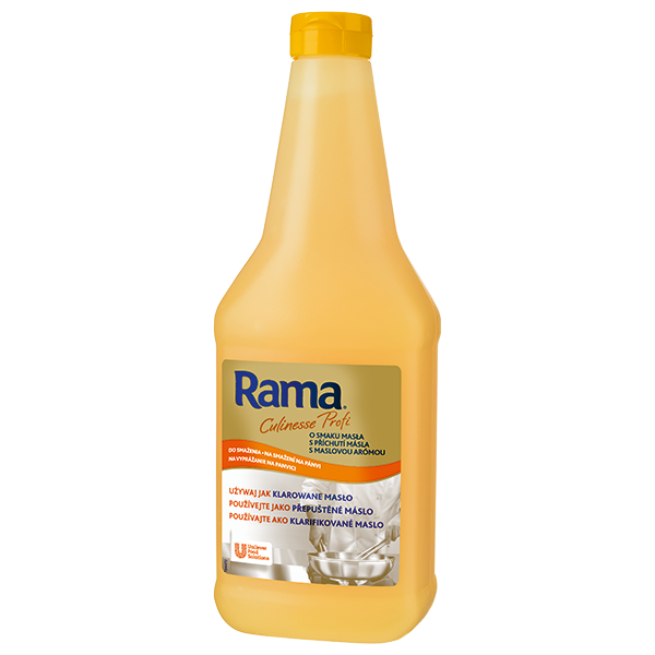 Rama Culinesse Profi 0,9 l - Používejte jako přepuštěné máslo Rama Culinesse Profi 0,9 l - Používejte jako přepuštěné máslo