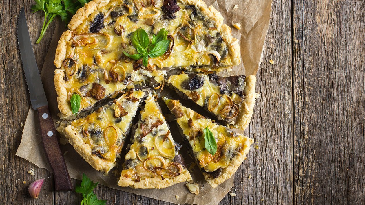 Houbový quiche Houbový quiche