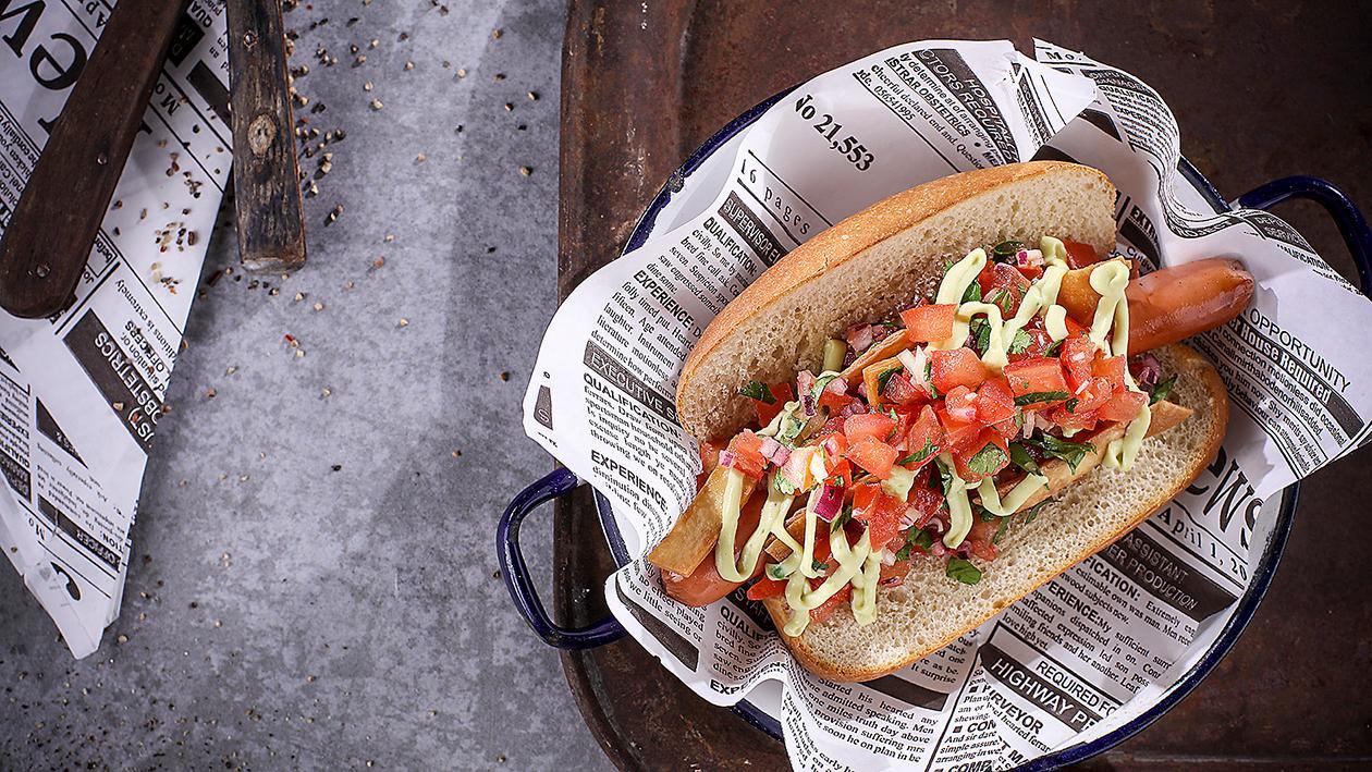 Mexický hot dog Mexický hot dog