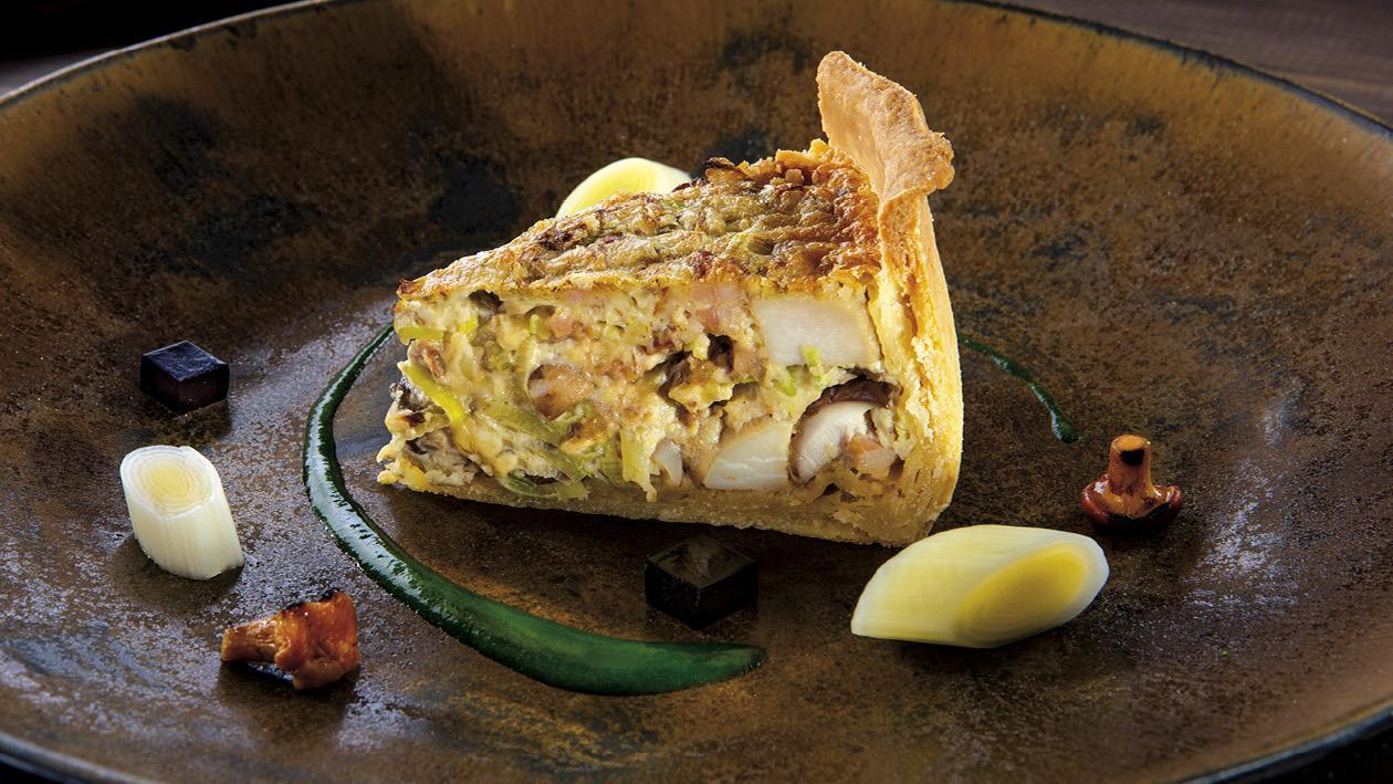 Quiche s lesními houbami Quiche s lesními houbami