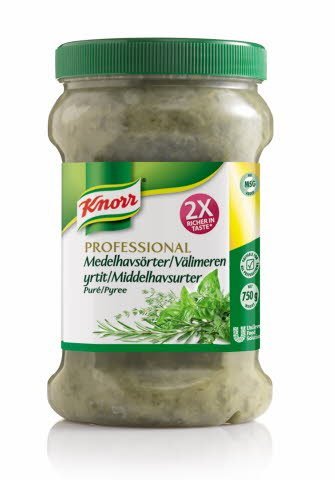Knorr Professional Krydderurtepuré Middelhavsurter 750 g - Knorr Professional Krydderurtepuré Middelhavsurter 750 g -