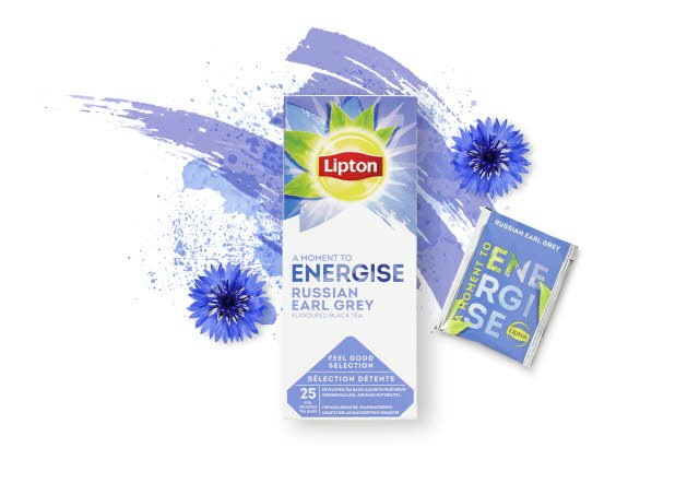 Lipton Russian Earl Grey, Classic te, 6 x 25 breve -