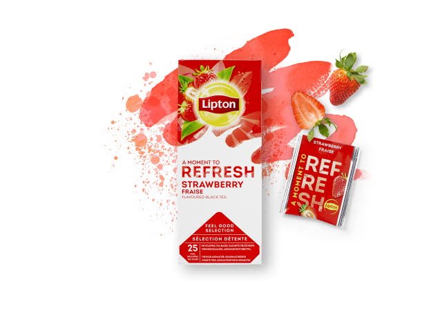 Lipton Strawberry Tea, 6 x 25 breve -