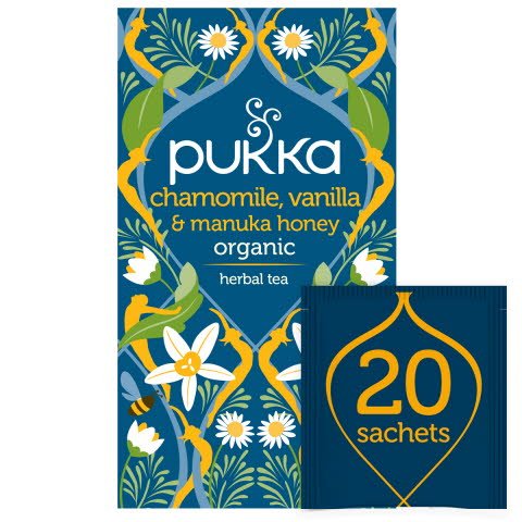 Pukka Chamomile, Vanilla & Manuka Honey ØKO 4x20 breve -