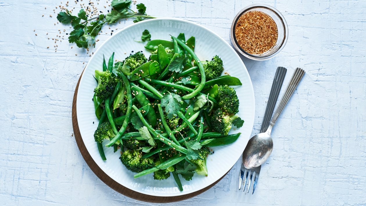 Asiatisk bønnesalat Asiatisk bønnesalat