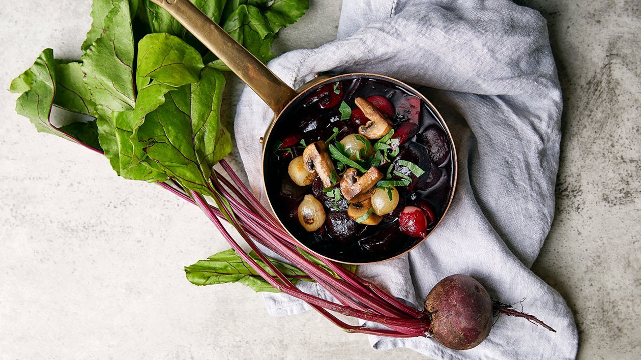 Betteraves au vin (rødbeder i vin) Betteraves au vin (rødbeder i vin)