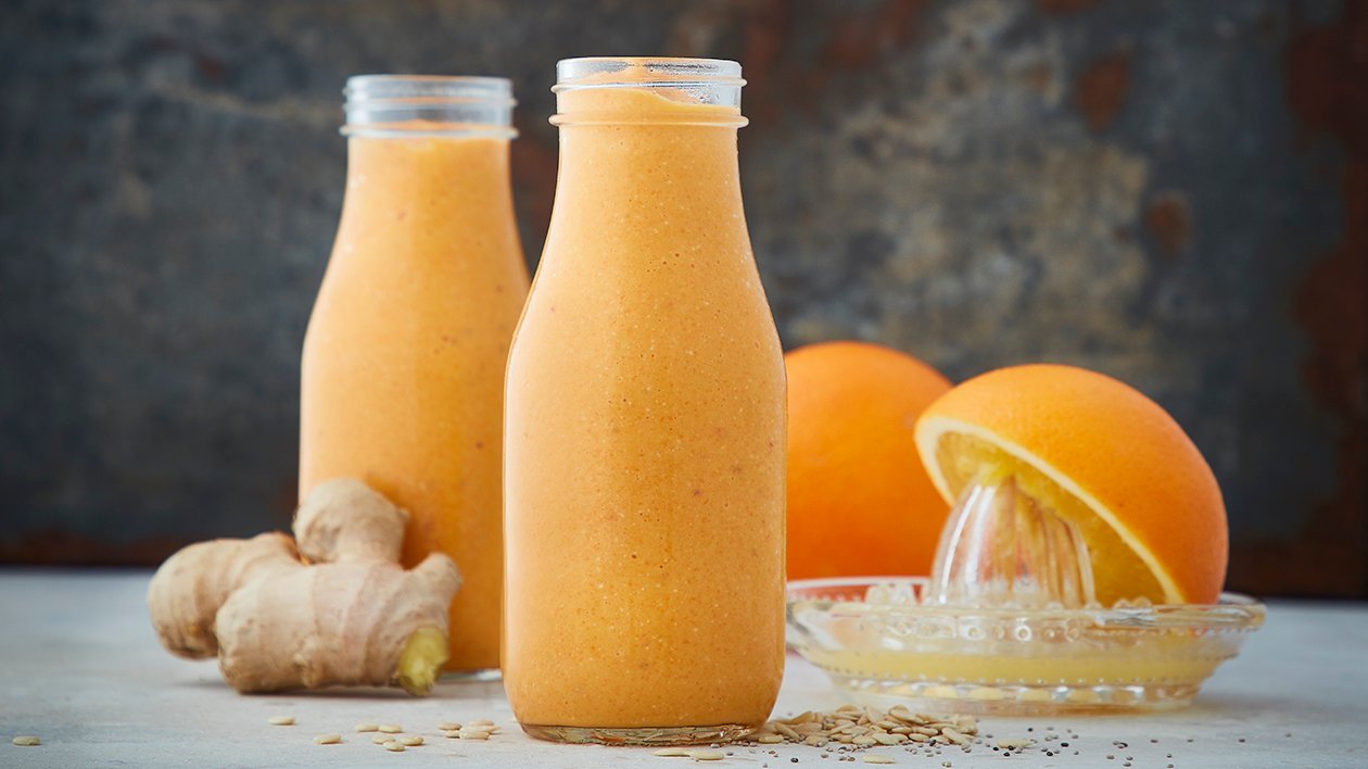 Gulerods- og appelsinsmoothie med chili Gulerods- og appelsinsmoothie med chili