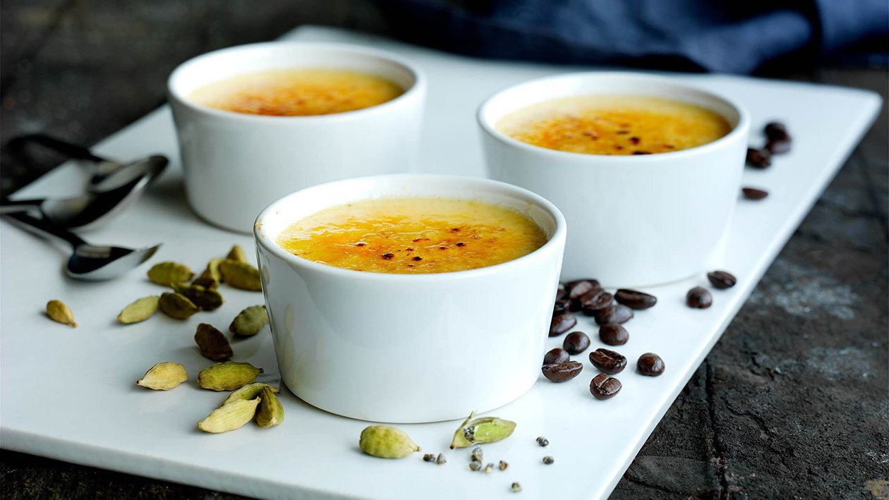 Kaffe-kardemomme brulee Kaffe-kardemomme brulee