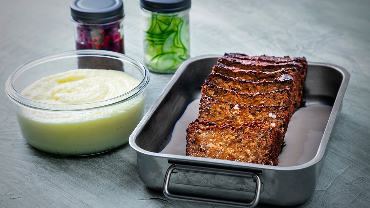 Linsebrød med flødesauce Linsebrød med flødesauce