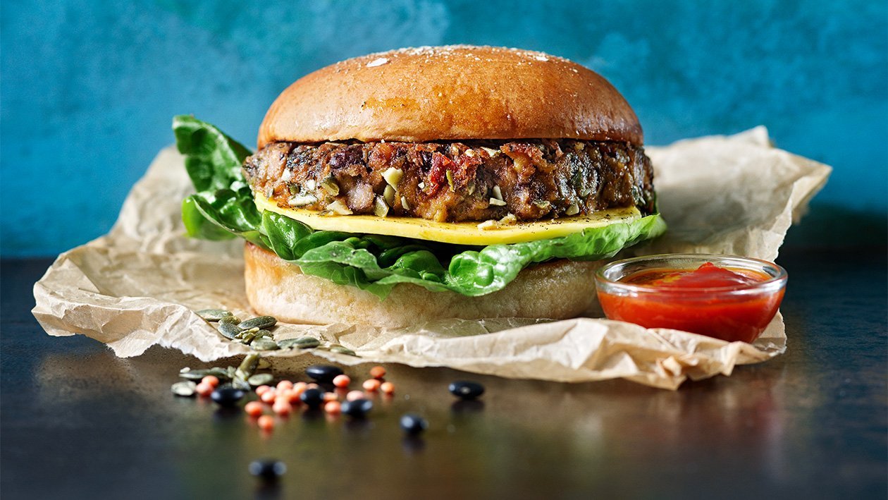Madagaskisk vegetarburger Madagaskisk vegetarburger