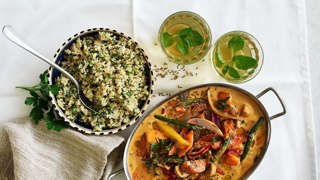 Mchuzi wa biringanya-grønsags masala Mchuzi wa biringanya-grønsags masala