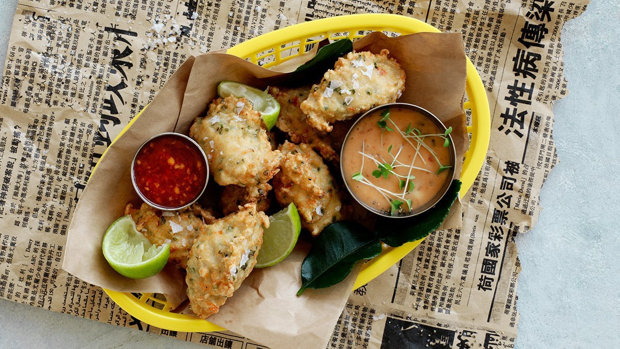 "Satsuma Age" - Fishcake med chili mayonnaise "Satsuma Age" - Fishcake med chili mayonnaise