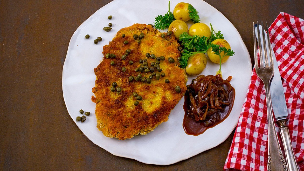 Vegetarisk schnitzel Vegetarisk schnitzel