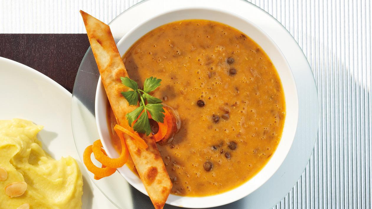 Afrikanische Curry-Linsensuppe Afrikanische Curry-Linsensuppe
