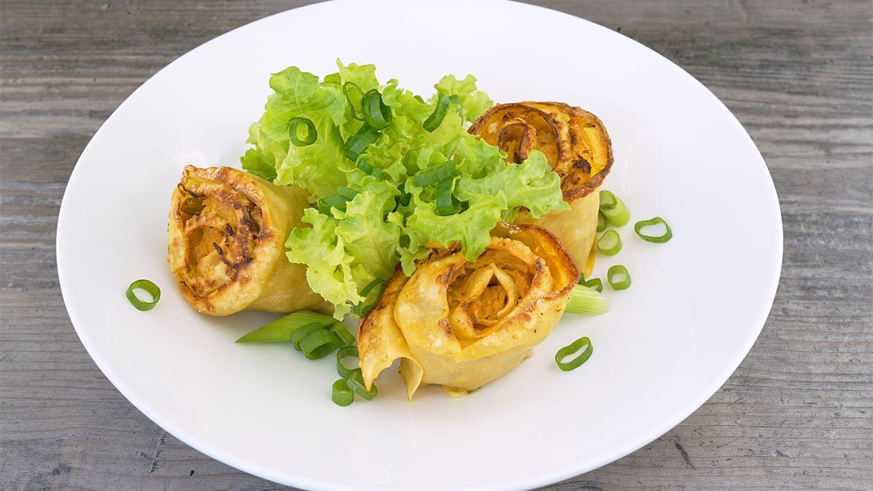 Allgäuer Krautkrapfen auf thailändische Art Allgäuer Krautkrapfen auf thailändische Art