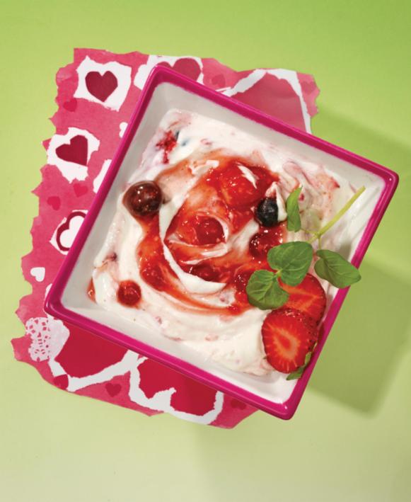 Beeren-Quark-Dessert Beeren-Quark-Dessert