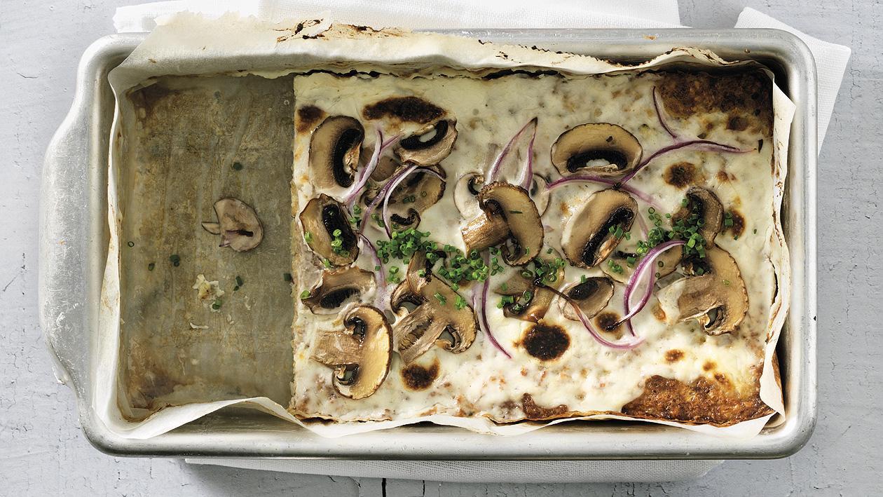 Blumenkohl-Tarte mit Champignons Blumenkohl-Tarte mit Champignons