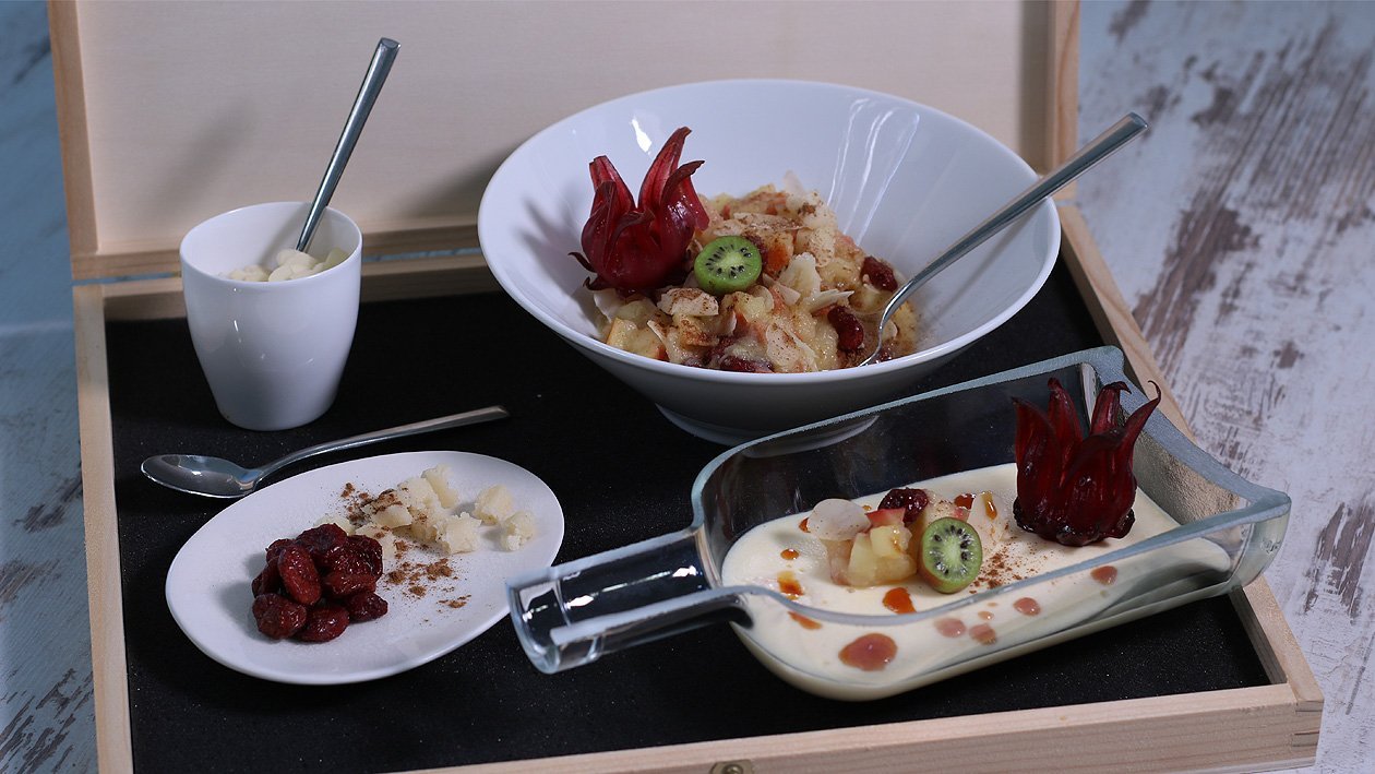 Bratapfel Vanillepuddingcreme Bratapfel Vanillepuddingcreme