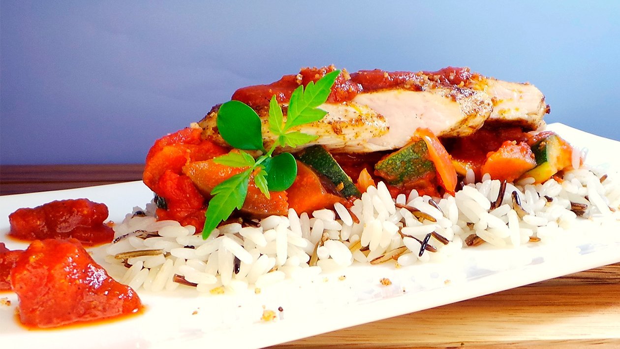 Cajun Chickenbreast mit Wildem Reis Cajun Chickenbreast mit Wildem Reis