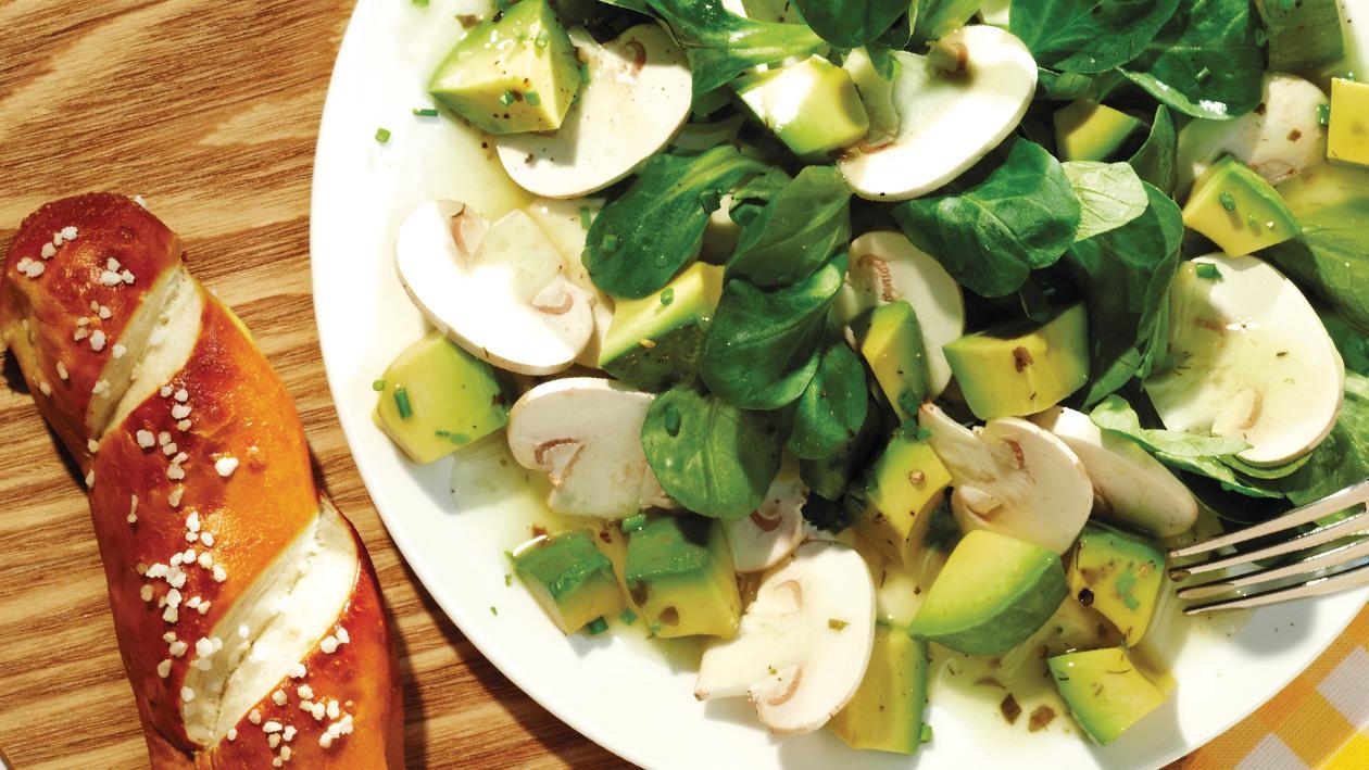 Champignon-Avocado-Salat Champignon-Avocado-Salat