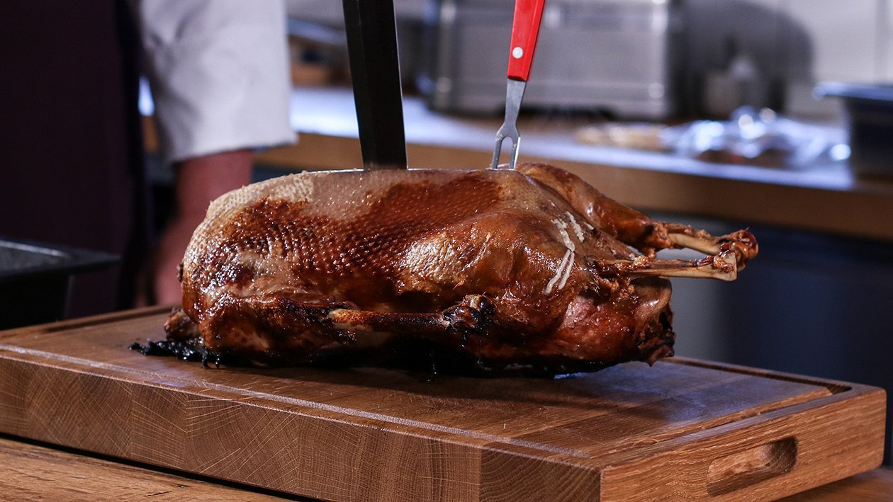 Gänsebraten - Maronen-Hackfleisch-Füllung Gänsebraten - Maronen-Hackfleisch-Füllung