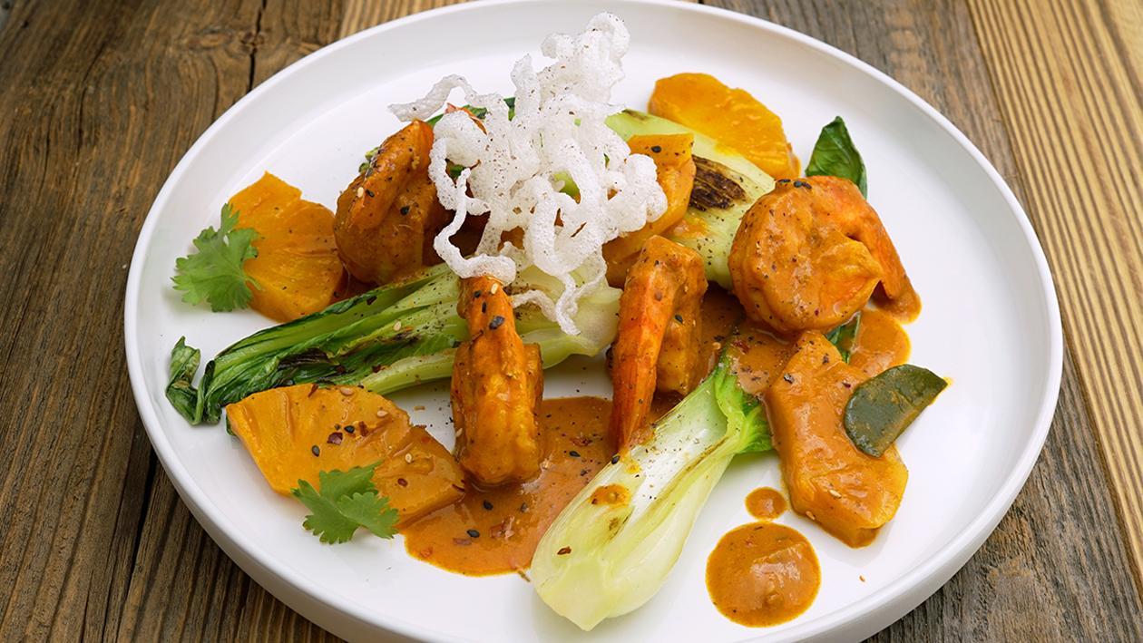 Gelbes Garnelen-Ananas-Curry Gelbes Garnelen-Ananas-Curry