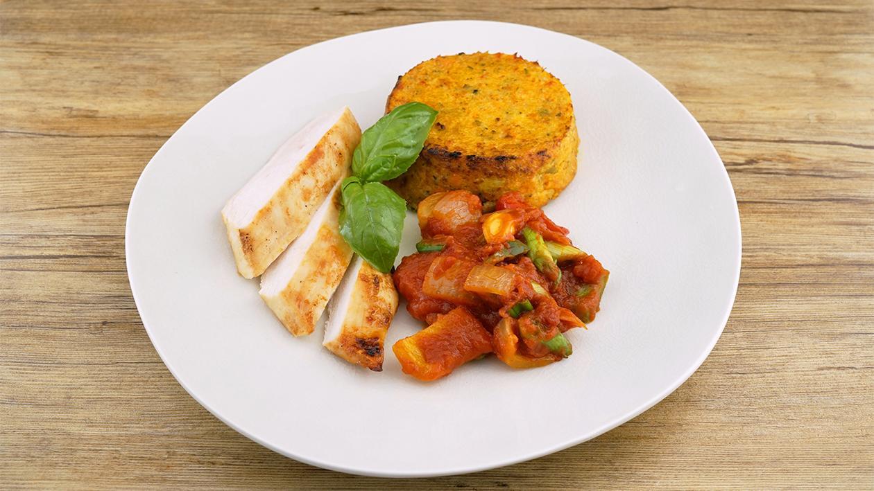 Hellmann´s Hähnchen mit mediterranem Kartoffel-Gemüse Hellmann´s Hähnchen mit mediterranem Kartoffel-Gemüse