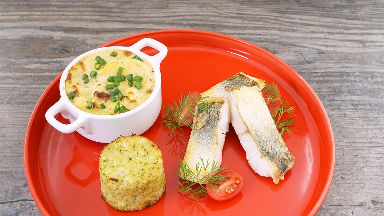Hellmann´s Zander - Romanesco Blumenkohl Couscous mit Meerrettich Hellmann´s Zander - Romanesco Blumenkohl Couscous mit Meerrettich