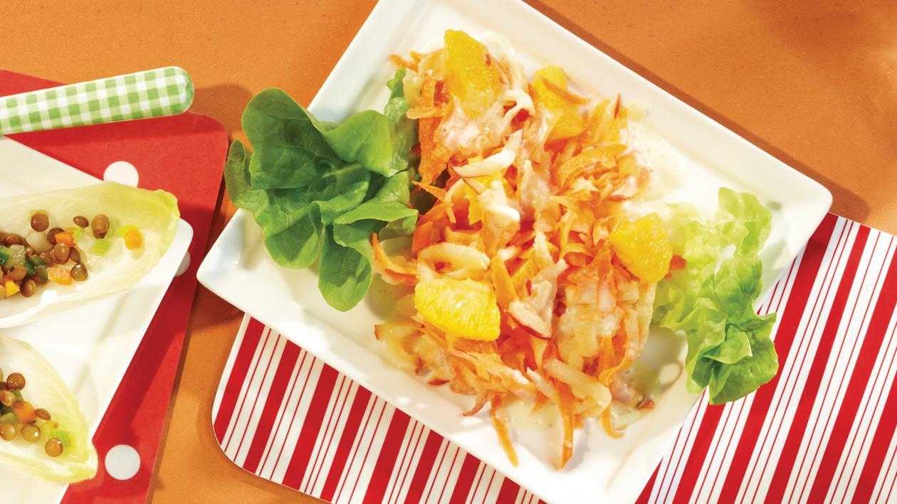 Karottensalat mit Orangenjoghurt Karottensalat mit Orangenjoghurt
