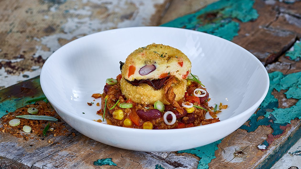 Kartoffelkuchen mit Chili con Carne Kartoffelkuchen mit Chili con Carne
