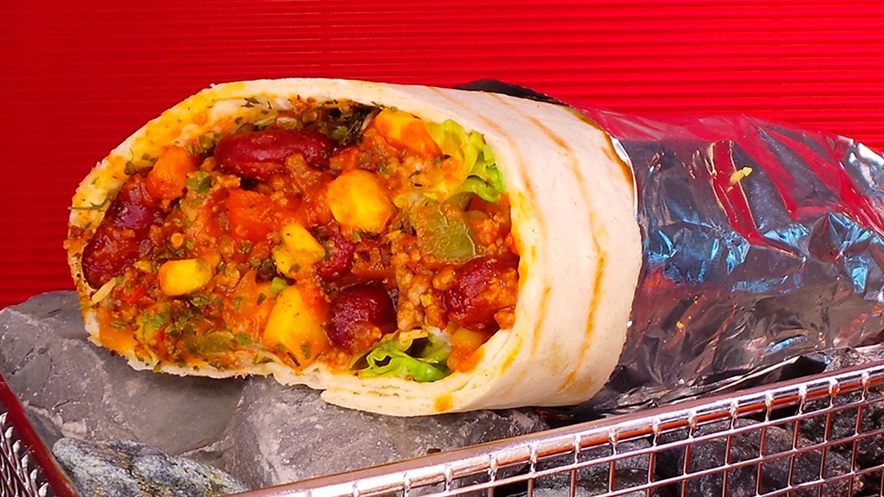 Kartoffelwrap mit Chili con Carne Kartoffelwrap mit Chili con Carne