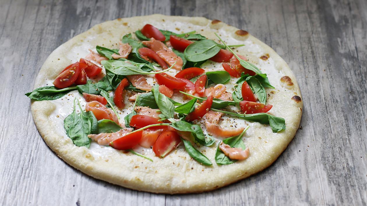 Lachspizza Lachspizza