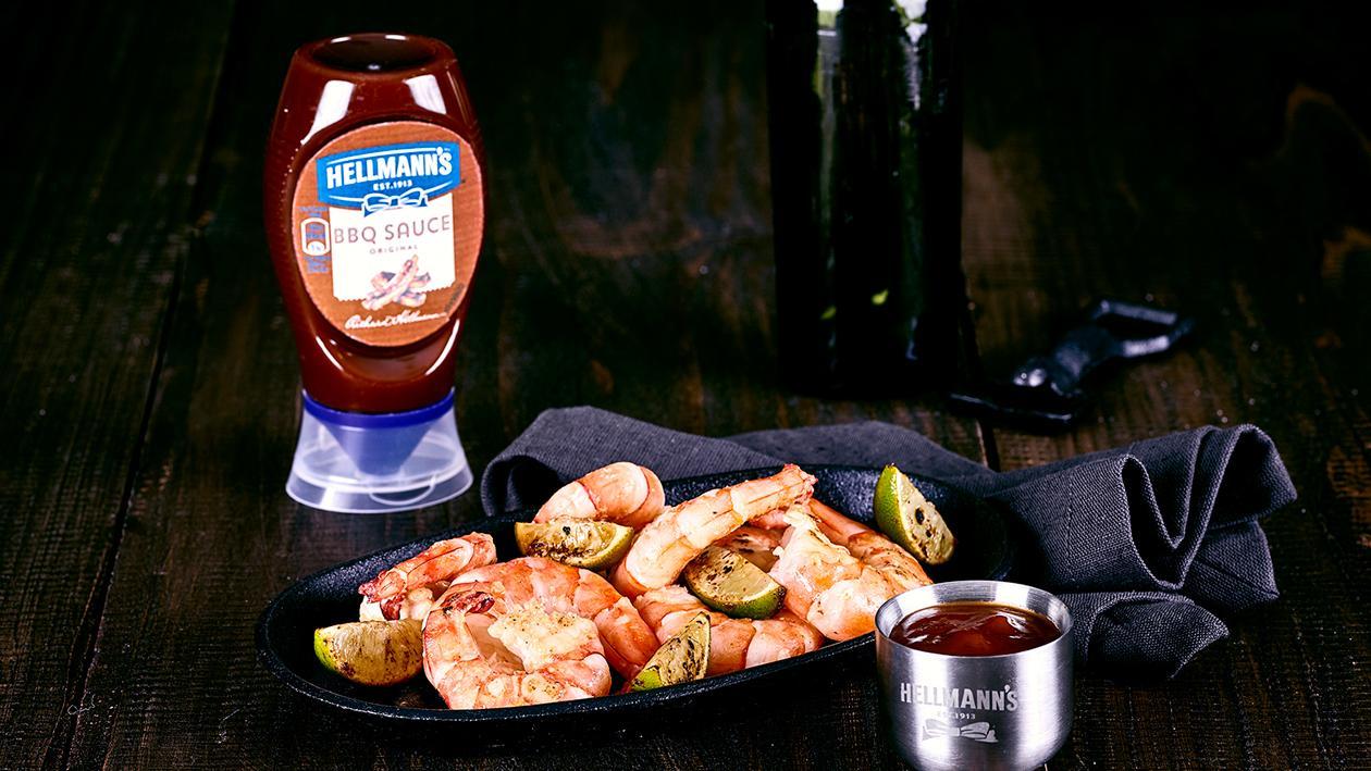 Lime Prawns mit BBQ Sauce Lime Prawns mit BBQ Sauce