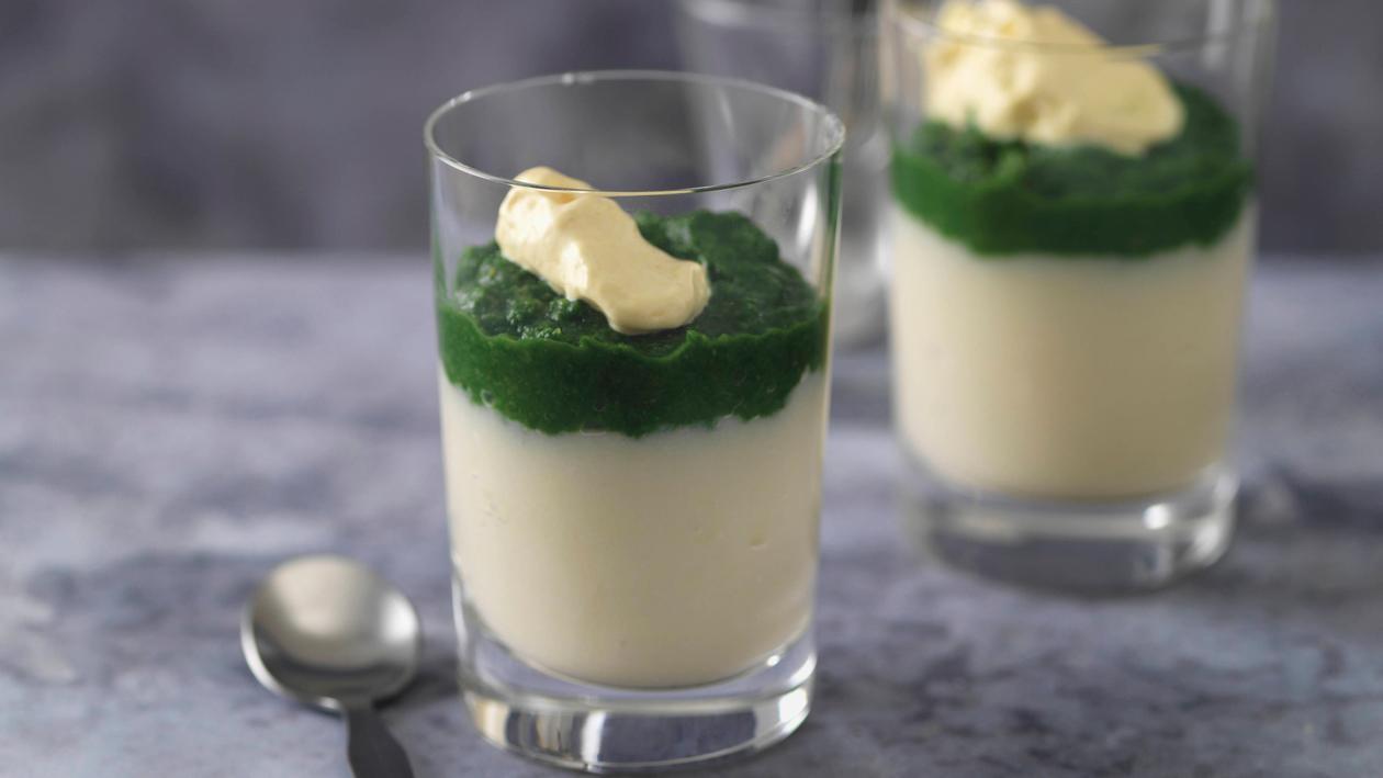 Lockerer Spargel im Glas mit Hollandaise-Variationen (pürierte Kost) Lockerer Spargel im Glas mit Hollandaise-Variationen (pürierte Kost)