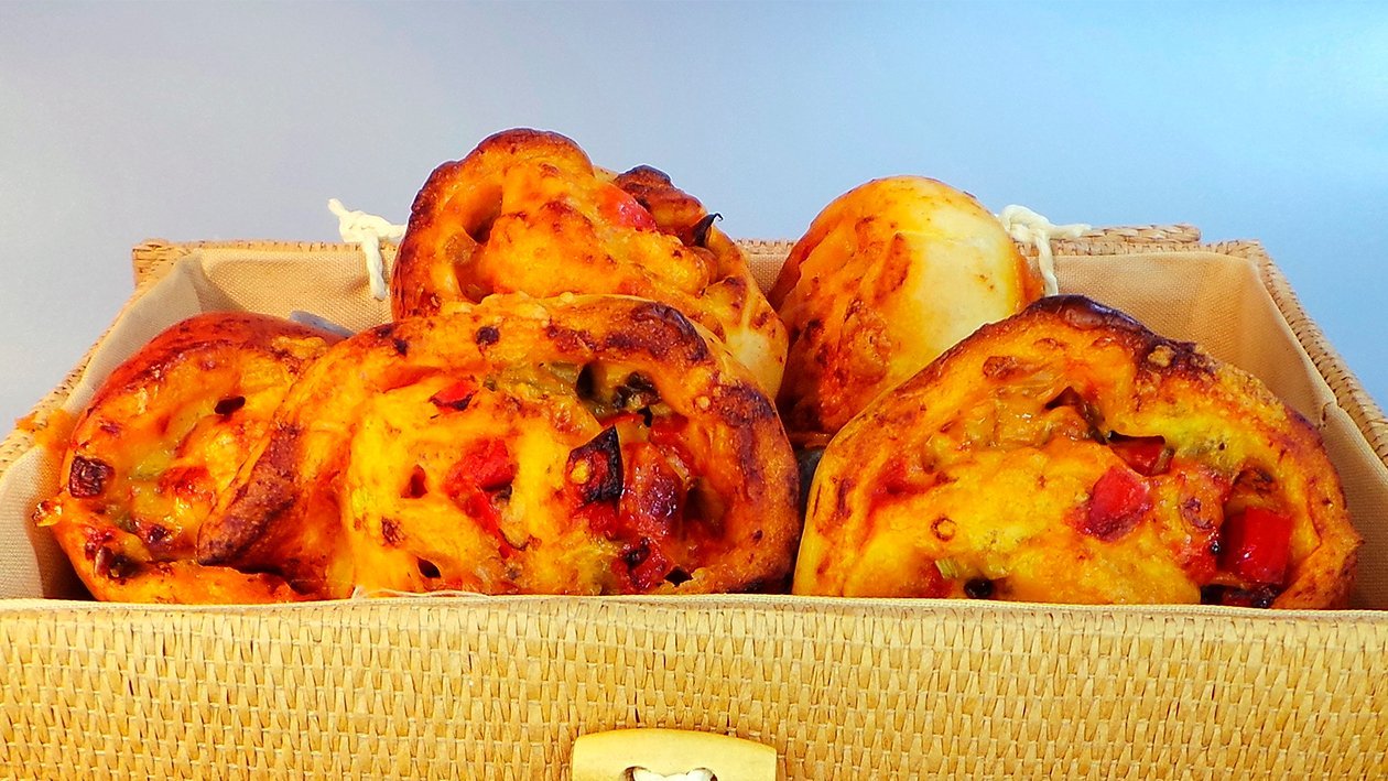 Paprika - Pizzabrötchen Paprika - Pizzabrötchen