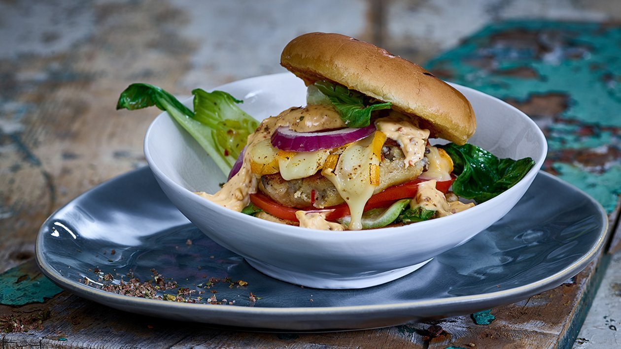 Portobello Krabbenburger Portobello Krabbenburger