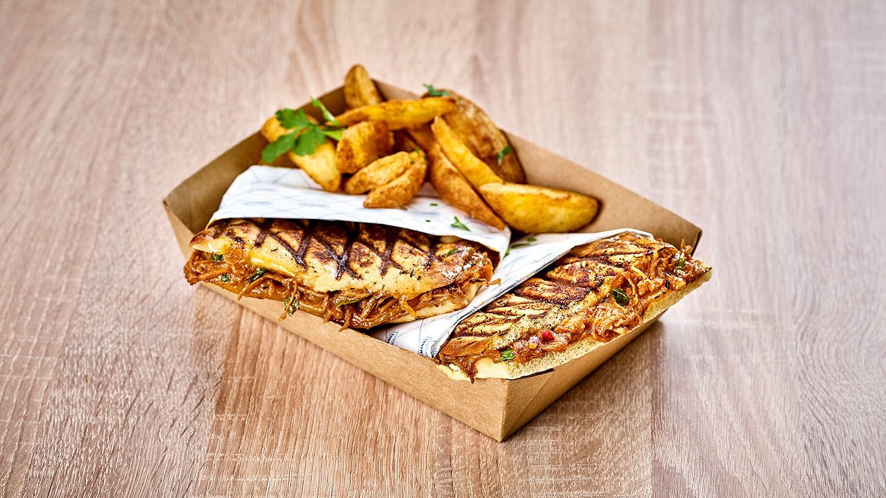 Pulled Turkey Fladenbrot Pulled Turkey Fladenbrot