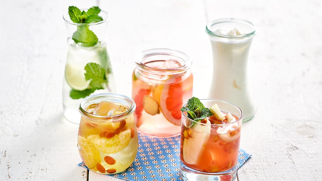Rosa Grapefruit Ingwer Wasser Rosa Grapefruit Ingwer Wasser