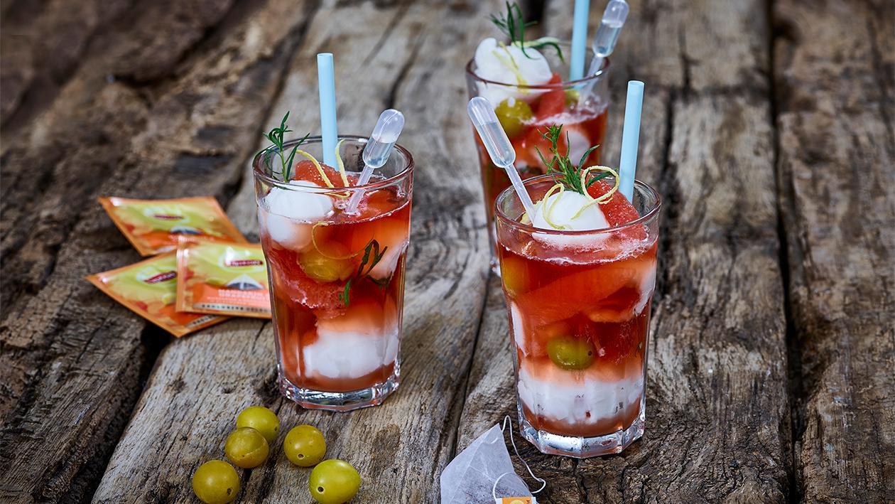 Sorbetea von der Zitrusfrucht Sorbetea von der Zitrusfrucht