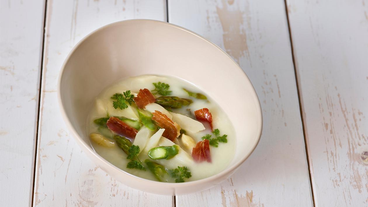 Spargelsuppe mit Schinken Spargelsuppe mit Schinken
