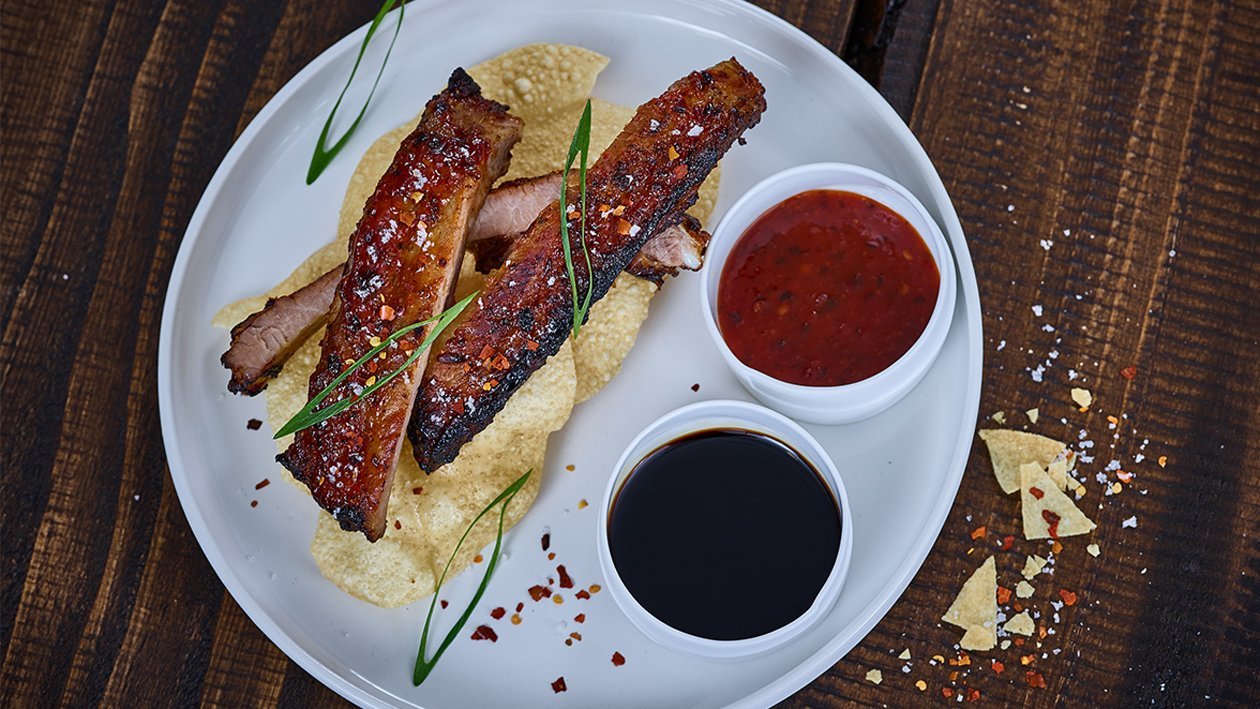 Sticky Chili Jam Schweinerippchen Sticky Chili Jam Schweinerippchen