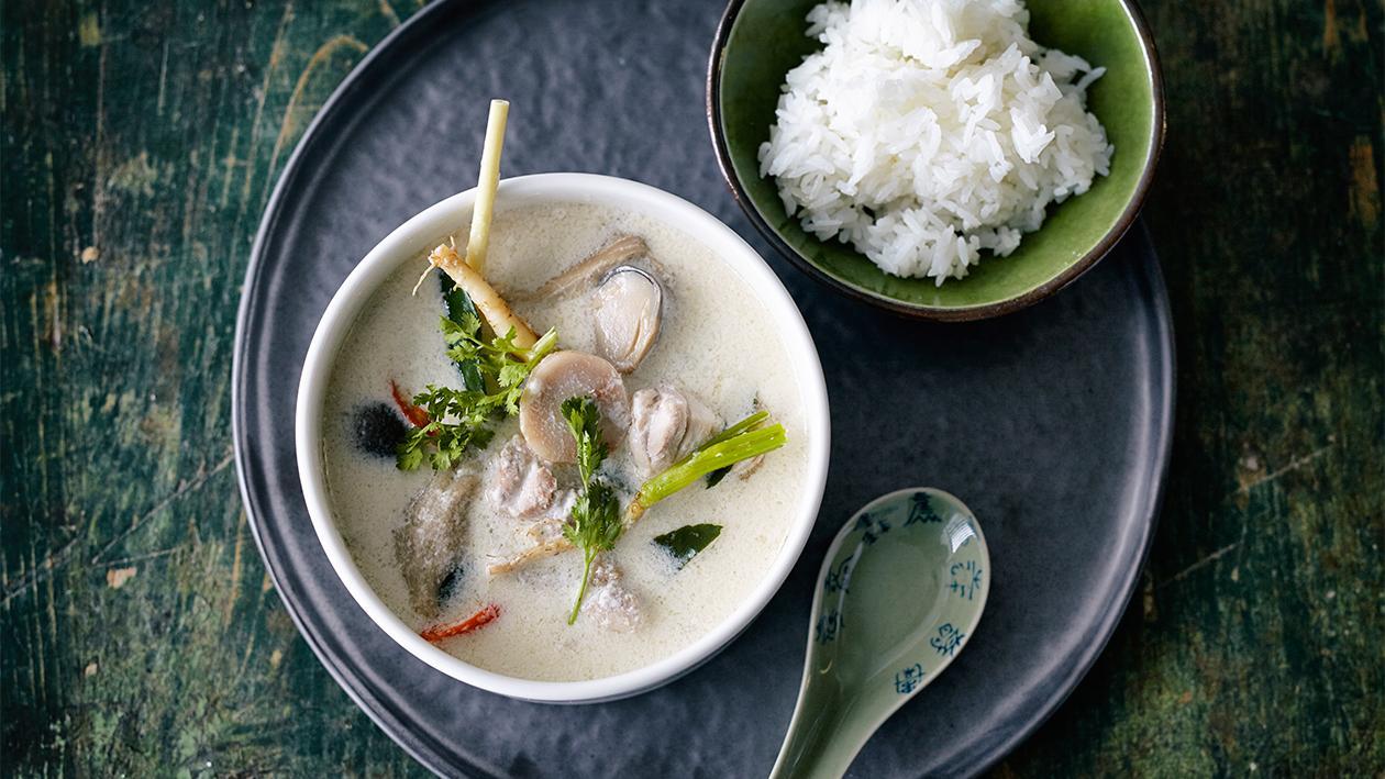 "Tom Kha Gai" - Thailändisches Kokos-Poulet "Tom Kha Gai" - Thailändisches Kokos-Poulet